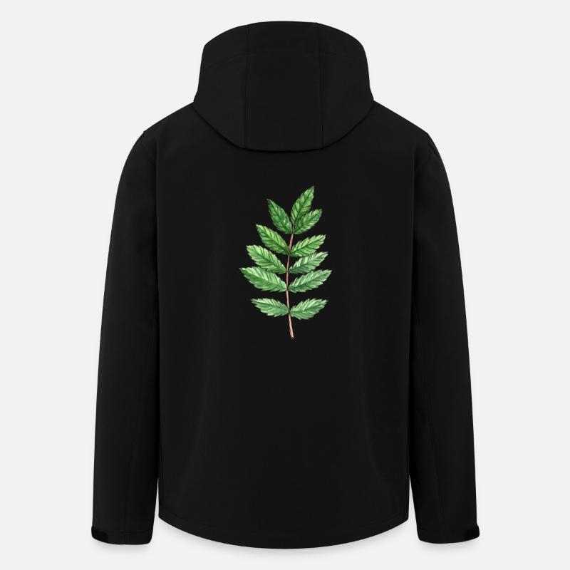 Feuille d'une cendre - Veste softshell homme en polyester recyclé Stanley/Stella - noir