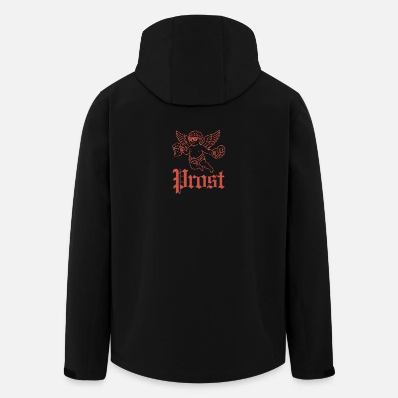 Prost – Bayerischer Engel - Recycelte Männer Softshell-Jacke von Stanley/Stella - Schwarz