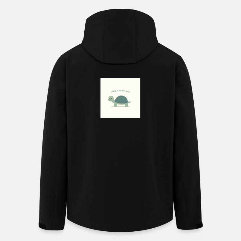 Turtle  - Recycelte Männer Softshell-Jacke von Stanley/Stella - Schwarz