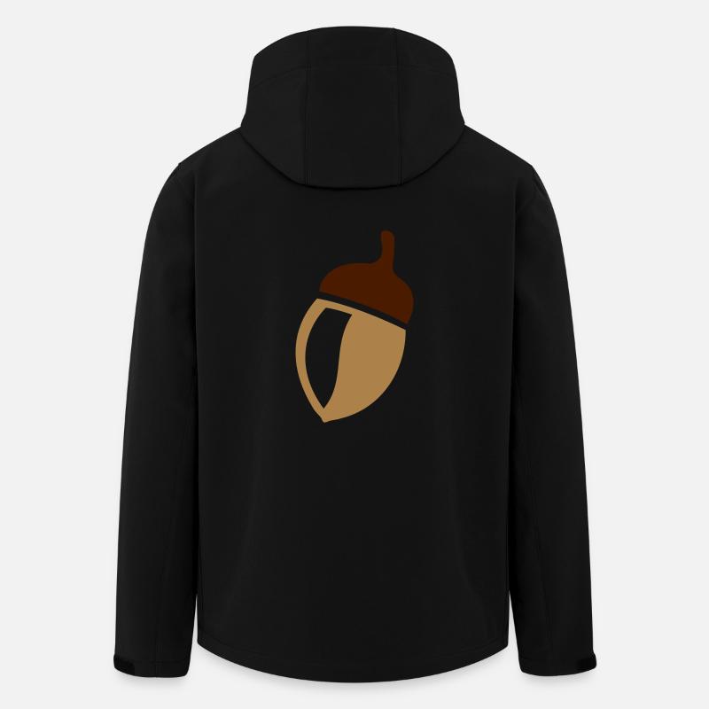 Eichel - Recycelte Männer Softshell-Jacke von Stanley/Stella - Schwarz