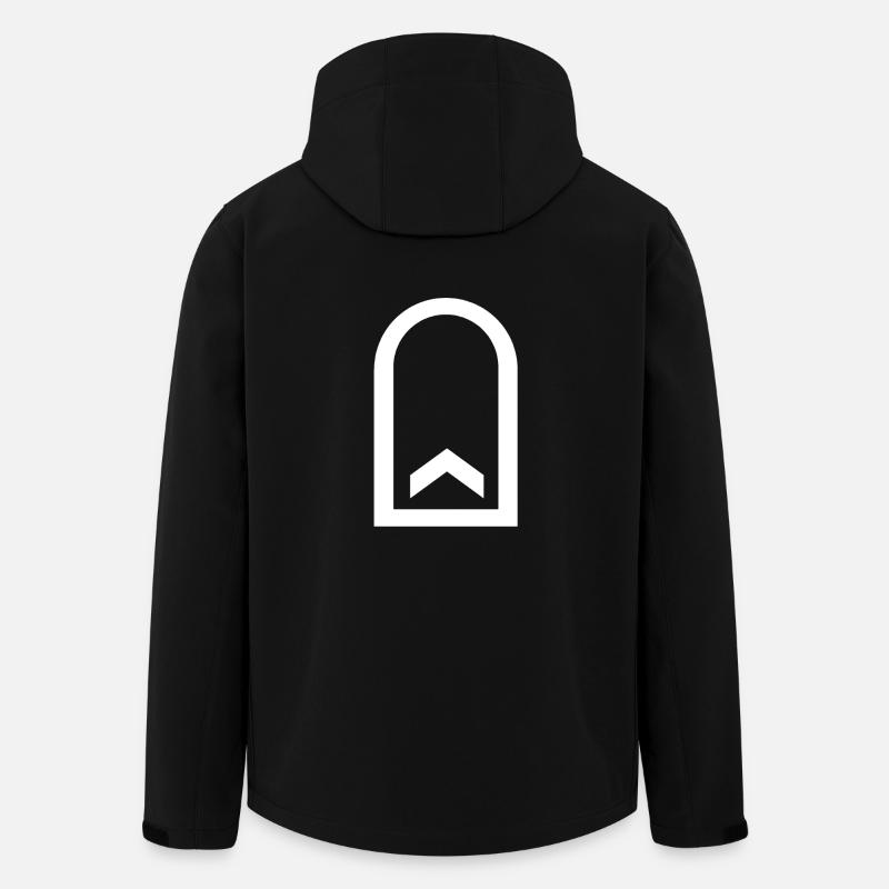 Feldwebel white - Recycelte Männer Softshell-Jacke von Stanley/Stella - Schwarz