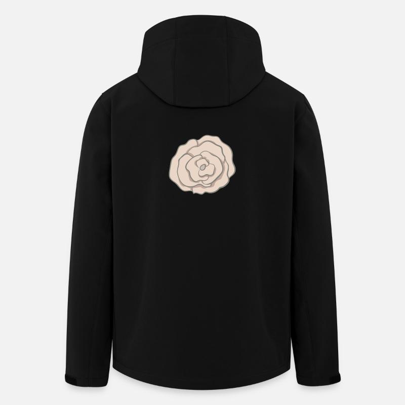 Blume - Recycelte Männer Softshell-Jacke von Stanley/Stella - Schwarz