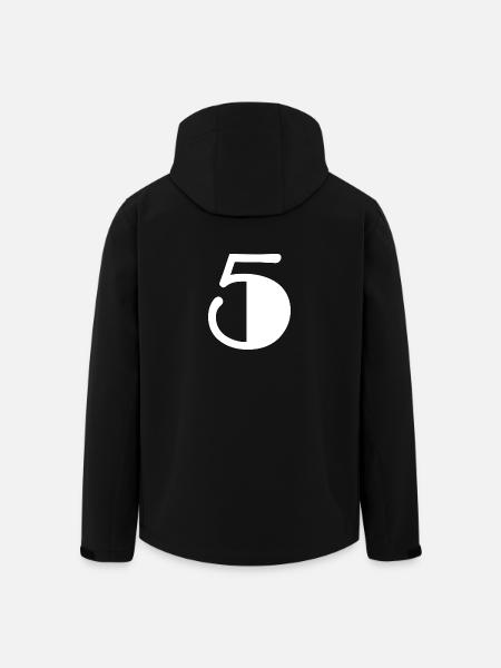 5 JAHRE. 5-JÄHRIGES JUBILÄUM. GEBURTSTAG 5 JAHRE. 5 - Recycelte Männer Softshell-Jacke von Stanley/Stella - Schwarz