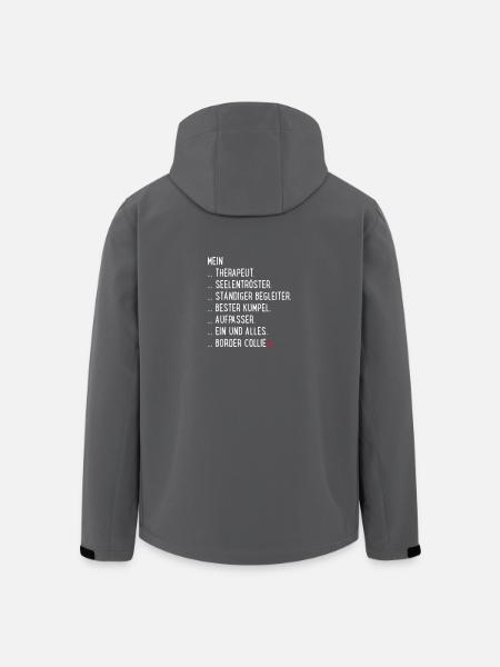 bordercollie - Recycelte Männer Softshell-Jacke von Stanley/Stella - Schwarz