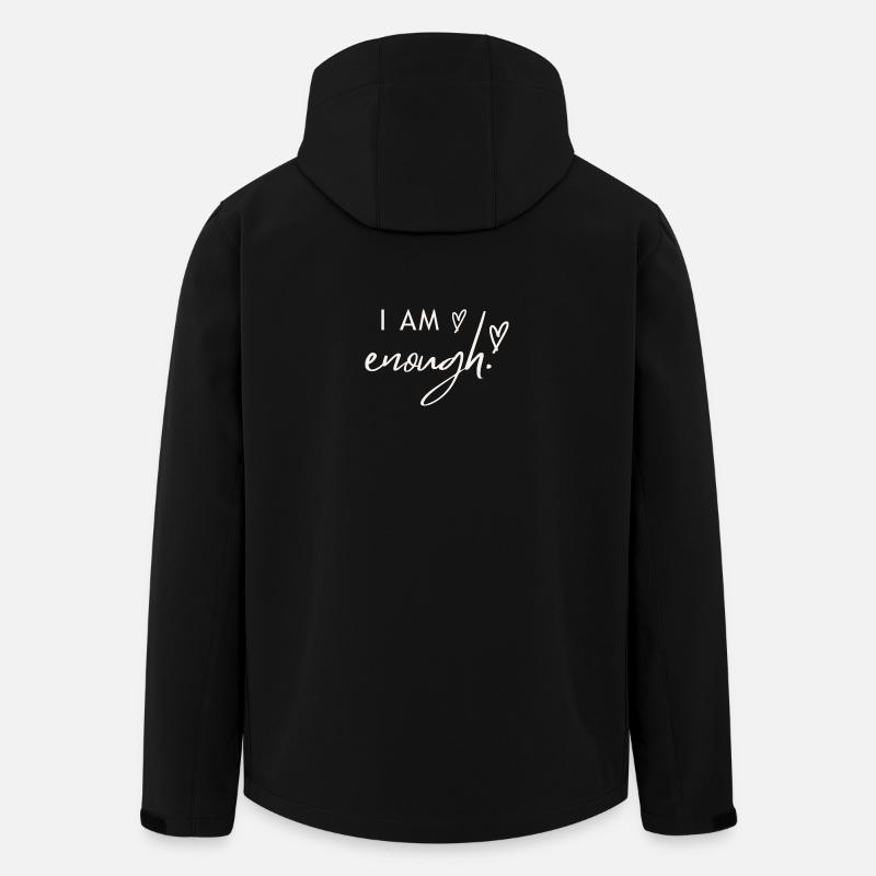 I am enough. - Men’s Recycled Softshell Jacket by Stanley/Stella - black