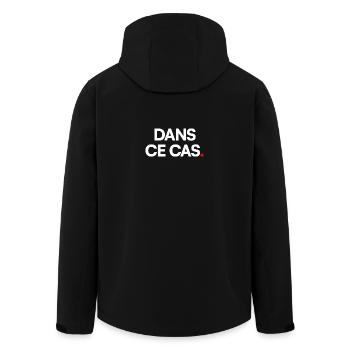 Dans ce cas - Veste softshell homme en polyester recyclé Stanley/Stella - noir - Dos - AI Model Male 185 light (185cm)