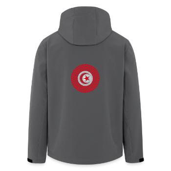 Tunisie Tunisie ⵜⵓⵏⴻⵙ Love Heart Mandala - Veste softshell homme en polyester recyclé Stanley/Stella - noir - Dos - AI Model Male 185 light (185cm)