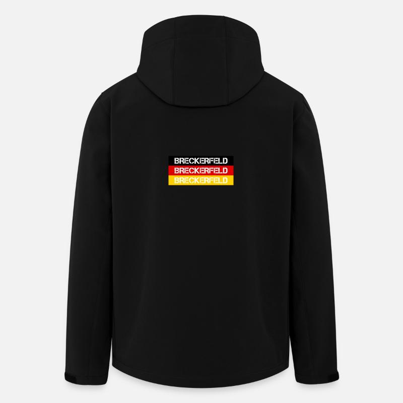 STADT BRECKERFELD, DEUTSCHLAND - Recycelte Männer Softshell-Jacke von Stanley/Stella - Schwarz