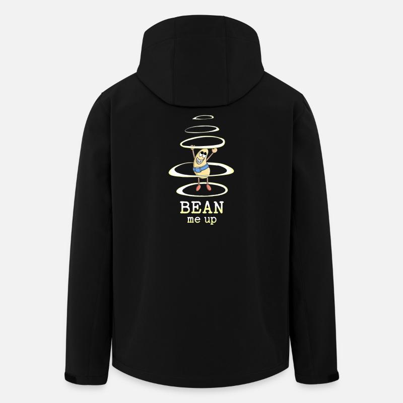 Bean Me-Up Space - Bean - Men’s Recycled Softshell Jacket by Stanley/Stella - black