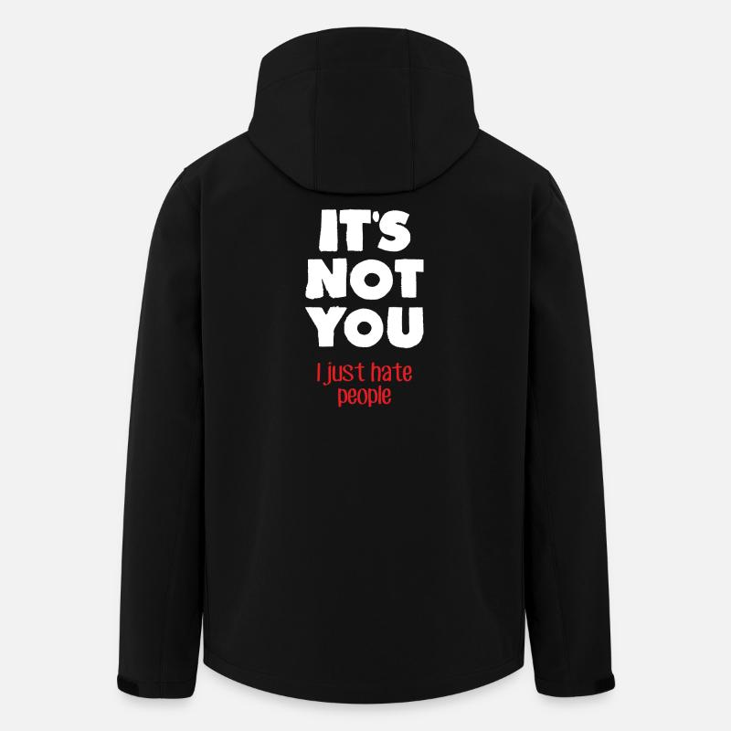 I hate people (dark) - Men’s Recycled Softshell Jacket by Stanley/Stella - black