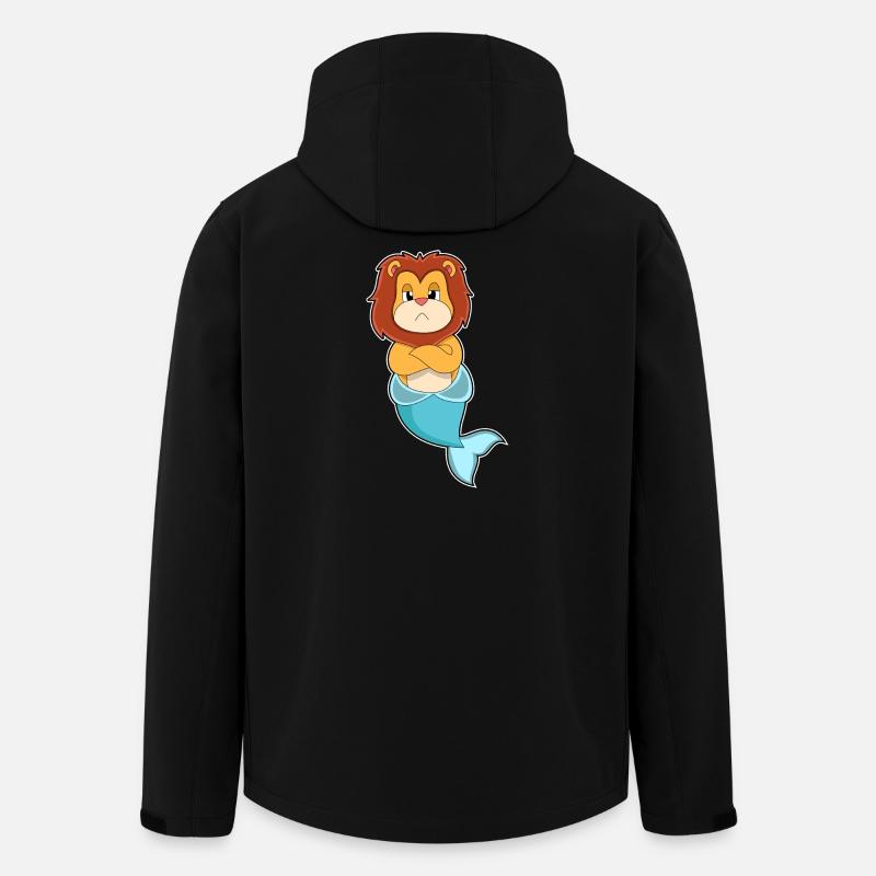 Sirène Lion - Veste softshell homme en polyester recyclé Stanley/Stella - noir