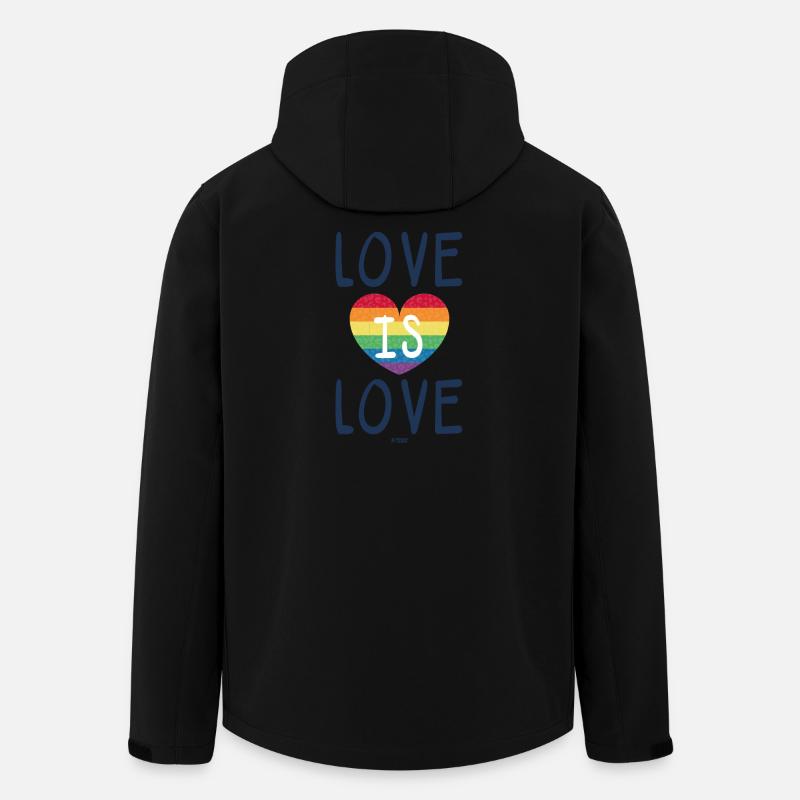Liebe ist Liebe - Recycelte Männer Softshell-Jacke von Stanley/Stella - Schwarz