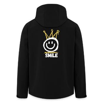 Smile Graffiti - Recycelte Männer Softshell-Jacke von Stanley/Stella - Schwarz - Hinten - AI Model Male 185 light (185cm)