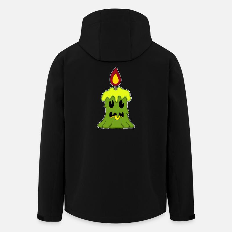 Bougie Halloween - Veste softshell homme en polyester recyclé Stanley/Stella - noir