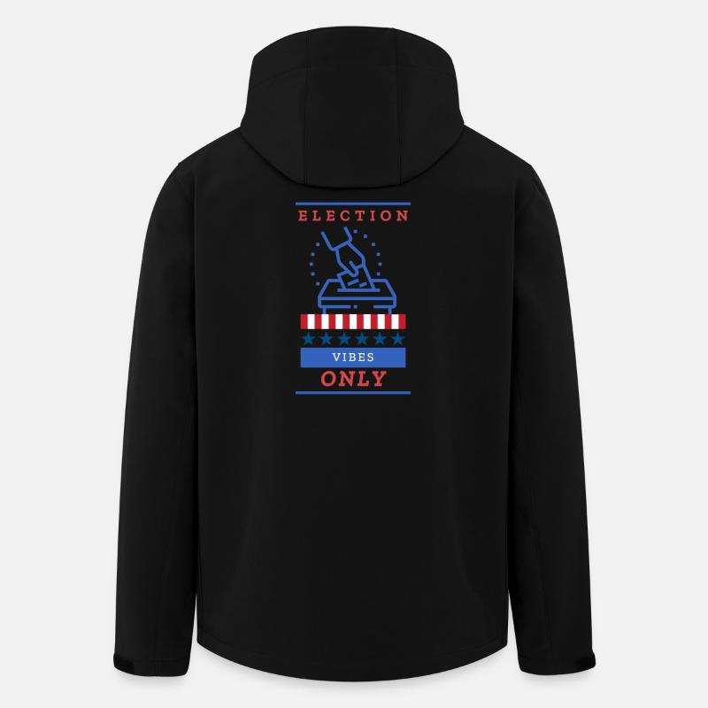 Ambiance électorale : conception des urnes - Veste softshell homme en polyester recyclé Stanley/Stella - noir