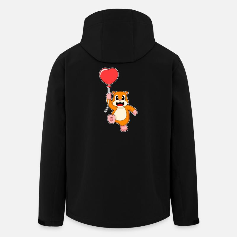 Hamster Balloon - Men’s Recycled Softshell Jacket by Stanley/Stella - black