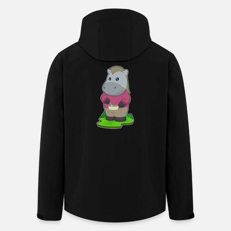 Bol de nourriture pour chevaux - Veste softshell homme en polyester recyclé Stanley/Stella - noir