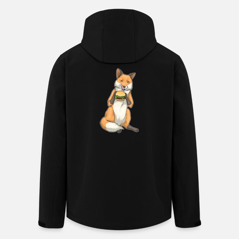 Fox Cheeseburger - Men’s Recycled Softshell Jacket by Stanley/Stella - black