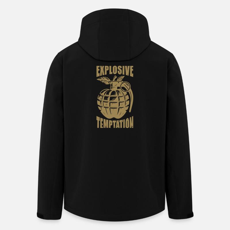 Tentation explosive - Veste softshell homme en polyester recyclé Stanley/Stella - noir