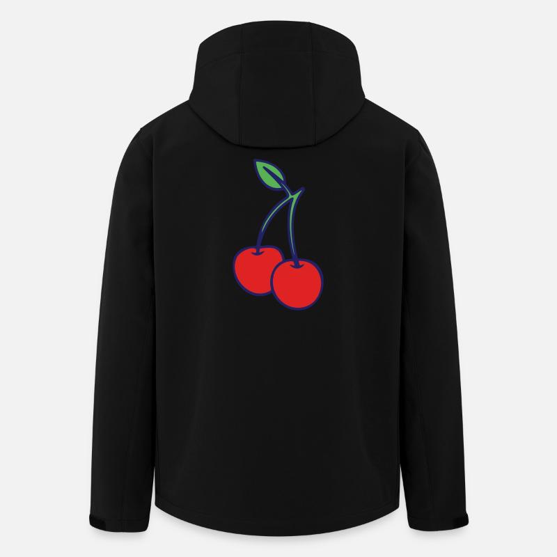 Cerises - Veste softshell homme en polyester recyclé Stanley/Stella - noir
