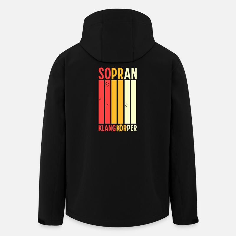 Chor - Sopran Klangkörper - Recycelte Männer Softshell-Jacke von Stanley/Stella - Schwarz