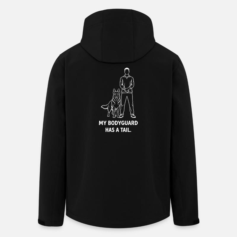 My bodyguard has a cock. - Men’s Recycled Softshell Jacket by Stanley/Stella - black