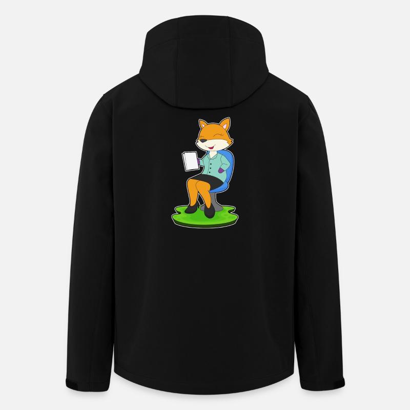 Note du secrétaire Fox - Veste softshell homme en polyester recyclé Stanley/Stella - noir