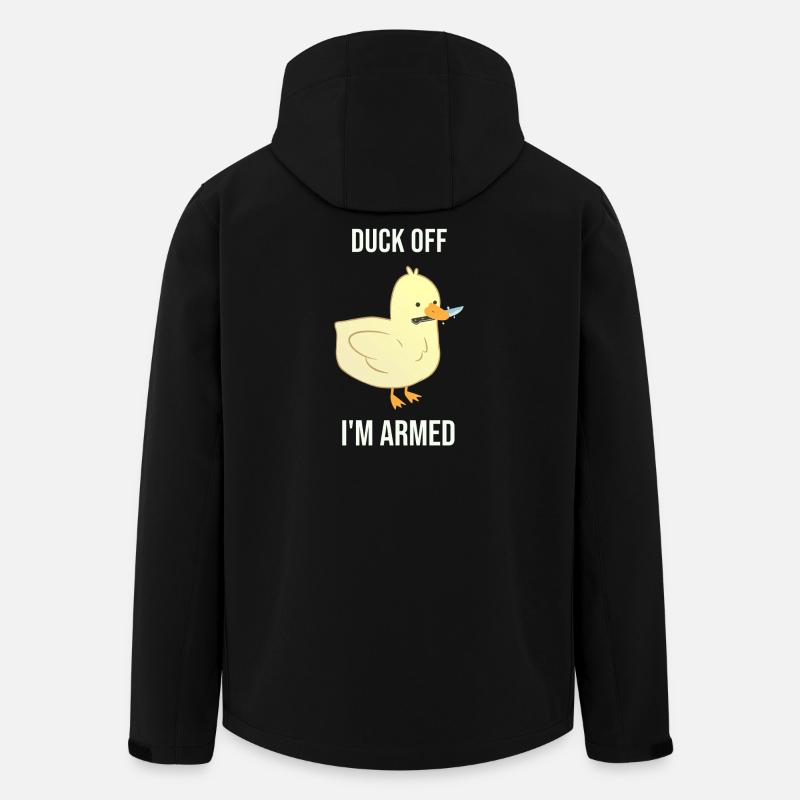 Duck dich weg, ich bin bewaffnet - Recycelte Männer Softshell-Jacke von Stanley/Stella - Schwarz