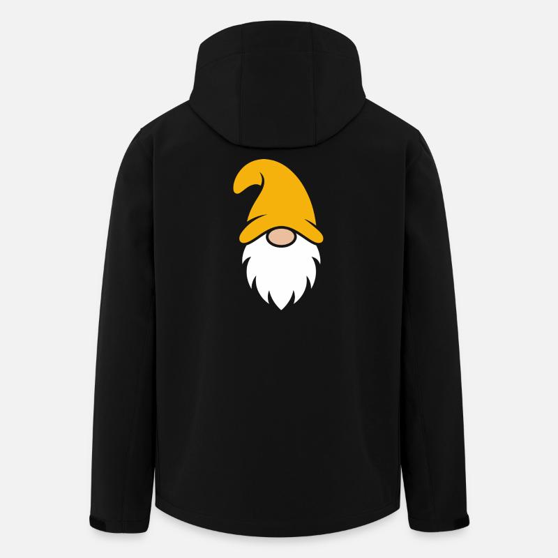 Orange Hut Gnom Illustration - Recycelte Männer Softshell-Jacke von Stanley/Stella - Schwarz