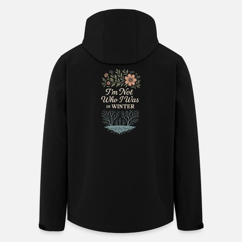 Achtsames Wachstum, Frühlingserneuerung, - Recycelte Männer Softshell-Jacke von Stanley/Stella - Schwarz