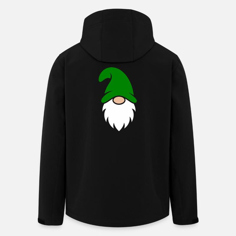 Smaragd-Zwerg Garten-Charme - Recycelte Männer Softshell-Jacke von Stanley/Stella - Schwarz