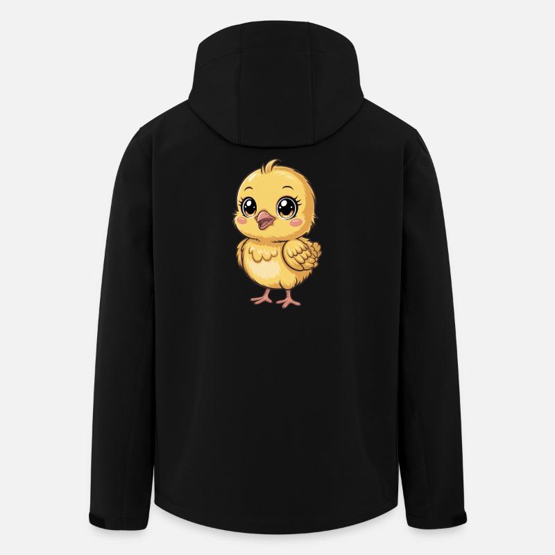 Chick Cute Chick Gift - Men’s Recycled Softshell Jacket by Stanley/Stella - black