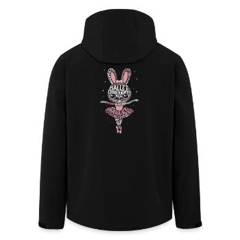 Ballet Choreography Music Rhythm Bunny for - Men’s Recycled Softshell Jacket by Stanley/Stella - black - Back - AI Model Male 185 light (185cm)