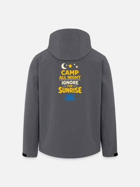 Camping Sleep InEd InM - Veste softshell homme en polyester recyclé Stanley/Stella - noir