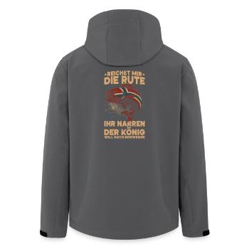 Donnez-moi la baguette, imbéciles, roi de Norvège - Veste softshell homme en polyester recyclé Stanley/Stella - noir - Dos - AI Model Male 185 light (185cm)