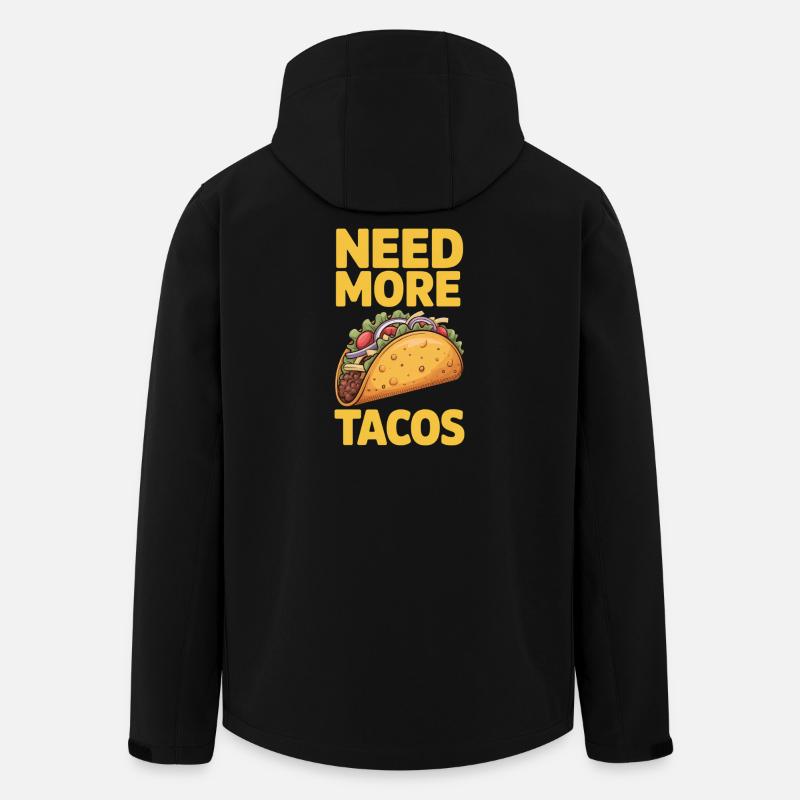 Taco mexikanische Tacos Geschenk - Recycelte Männer Softshell-Jacke von Stanley/Stella - Schwarz