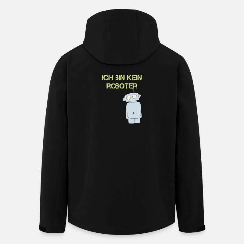 ich bin kein roboter - Recycelte Männer Softshell-Jacke von Stanley/Stella - Schwarz