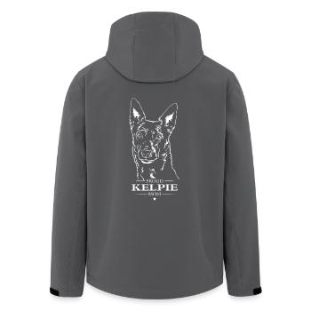 Kelpie Mom Hund Hunde Hütehunde Wilsigns - Recycelte Männer Softshell-Jacke von Stanley/Stella - Schwarz - Hinten - AI Model Male 185 light (185cm)