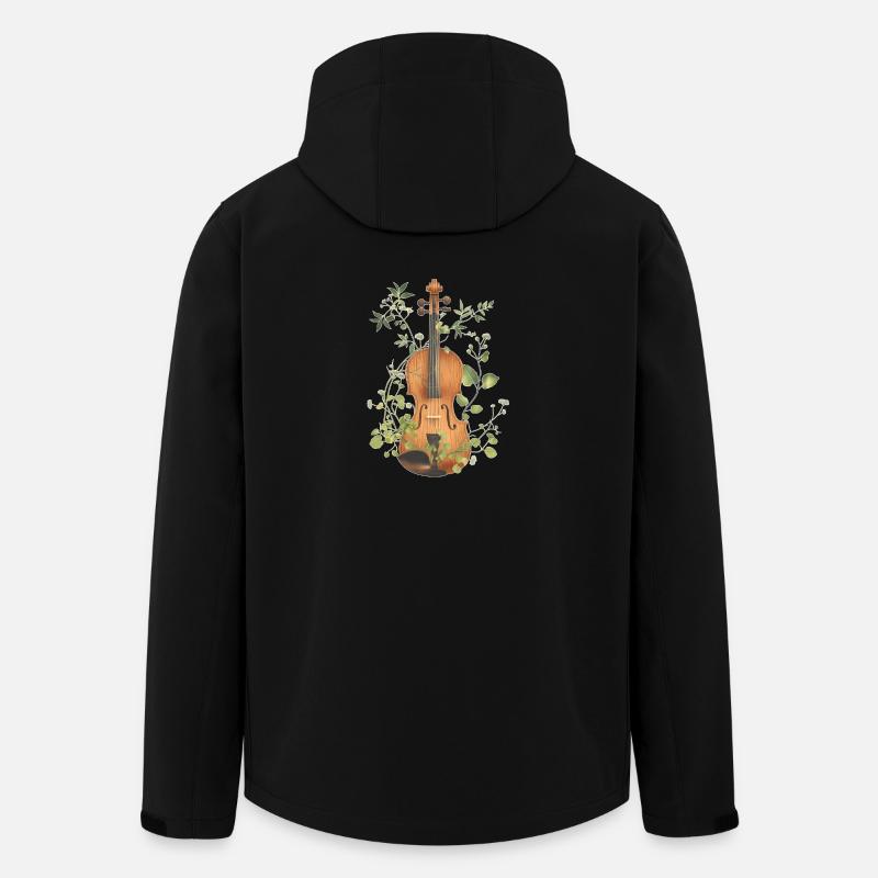 Geige Violine - Recycelte Männer Softshell-Jacke von Stanley/Stella - Schwarz