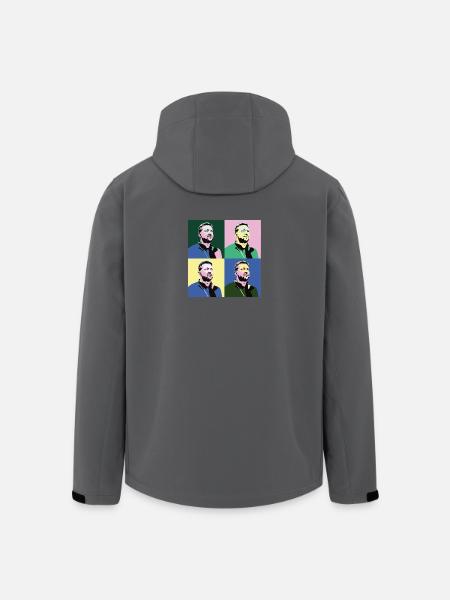 Zelensky Pop-Art - Men’s Recycled Softshell Jacket by Stanley/Stella - black