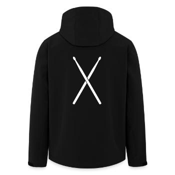 Drumsticks - Veste softshell homme en polyester recyclé Stanley/Stella - noir - Dos - AI Model Male 185 light (185cm)