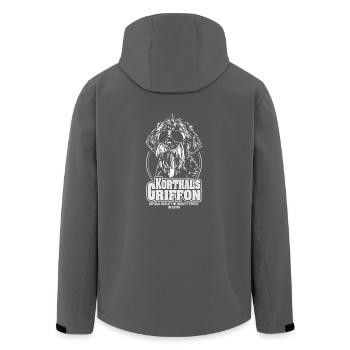 KORTHALS GRIFFON coolest people Hunde Wilsigns - Recycelte Männer Softshell-Jacke von Stanley/Stella - Schwarz - Hinten - AI Model Male 185 light (185cm)