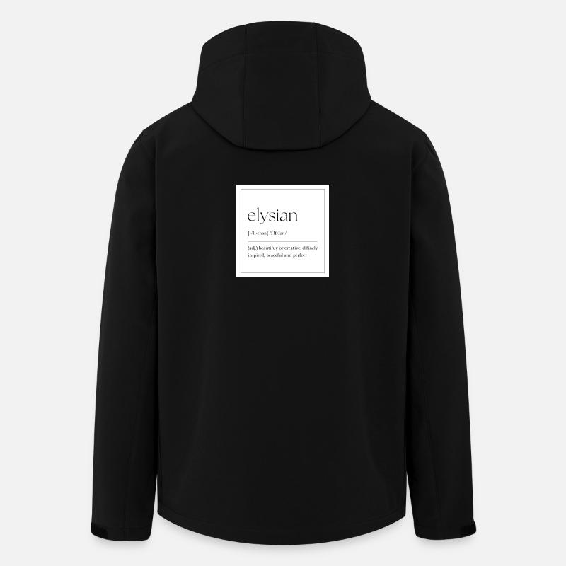 Elysian Elegance Typografie - Recycelte Männer Softshell-Jacke von Stanley/Stella - Schwarz