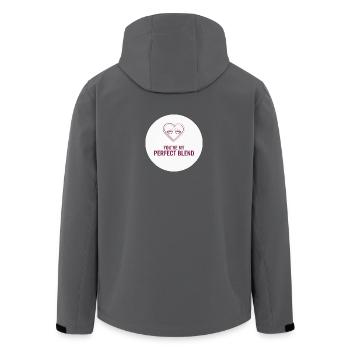 You're My Perfect Blend – Loving - Men’s Recycled Softshell Jacket by Stanley/Stella - anthracite - Back - AI Model Male 185 light (185cm)