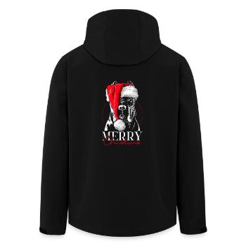 Santa CANE CORSO Joyeux Noël Chien Wilsigns - Veste softshell homme en polyester recyclé Stanley/Stella - noir - Dos - AI Model Male 185 light (185cm)