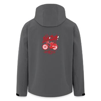 Ride With Pride2 - Veste softshell homme en polyester recyclé Stanley/Stella - noir - Dos - AI Model Male 185 light (185cm)