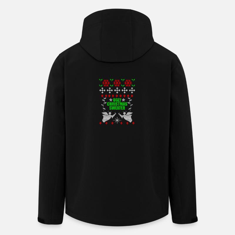 Weihnachten Ugly Merry Christmas Xmas Geschenk - Recycelte Männer Softshell-Jacke von Stanley/Stella - Schwarz