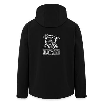 BULLYTASTISCH Old English Bulldog Hundespruch OEB - Recycelte Männer Softshell-Jacke von Stanley/Stella - Schwarz - Hinten - AI Model Male 185 light (185cm)