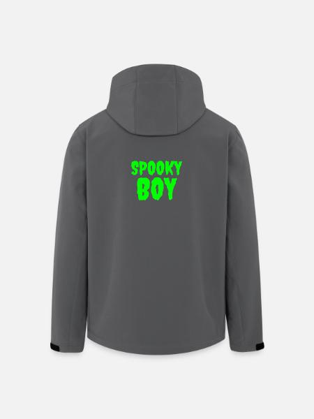 Spooky Boy Halloween Graphic Tee - Men’s Recycled Softshell Jacket by Stanley/Stella - black