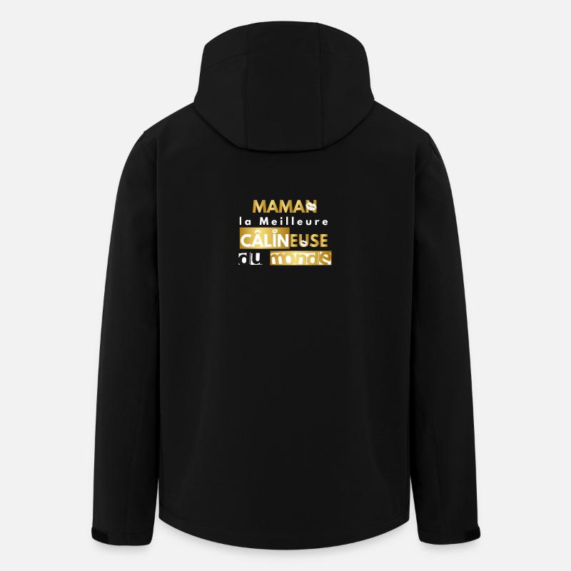 maman câlin version or - Veste softshell homme en polyester recyclé Stanley/Stella - noir